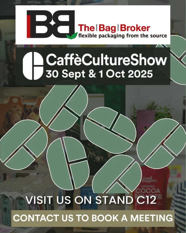 🇬🇧 We’re heading to London! ☕✨
Join us at The Caffè Culture Show (@caffecultureshow)  on September 30 – October 1, 2025 at the Business Design Centre, London – you’ll find us at Stand C12.

We’ll be showcasing our full range of coffee packaging solutions—crafted to protect your coffee, reflect your brand, and stand out on the shelf. From sustainable stock bags to eye-catching custom designs, we’ve got the perfect fit for your roastery.

📩 Want to dive deeper? Contact us to book a meeting during the show—we’d love to connect!

#CaffeCultureShow #CoffeePackaging #SpecialtyCoffee #TheBagBroker #CustomPackaging #SustainablePackaging #StandOutPackaging #CoffeeBusiness #CCS2025
